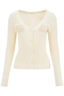 magda butrym crochet insert cardigan with eight