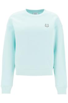 maison kitsune &#039;bold fox head crewneck sweat