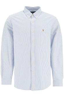 polo ralph lauren &#039;striped oxford custom fit shirt&#039;