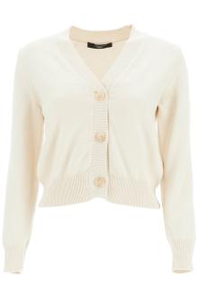 weekend max mara &#039;cotton cropped cardigan with &#039;