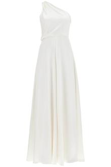 max mara maxi one-shoulder silk satin dress