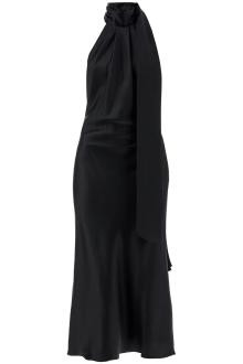 max mara &#039;moli&#039; silk satin midi dress