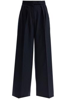 max mara striped wool stretch pants