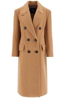 max mara atelier double-breasted cashmere and camel coat