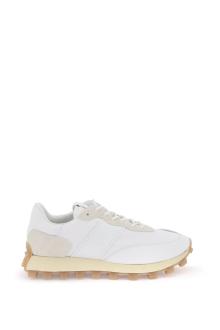 tod&#039;s leather and fabric 1t sneakers