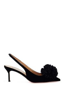 aquazzura velvet couturier slingback