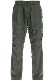 cp company cargo pants in chrome-r material