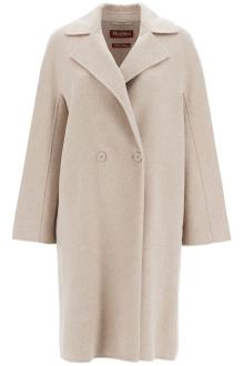 max mara studio double-breasted wool and cashmere coat