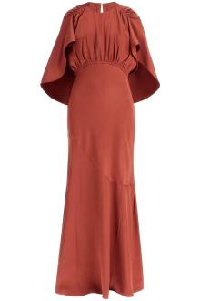 zimmermann maxi dress eden with cape sleeves