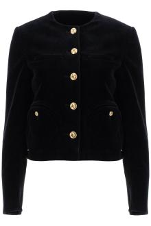 blaze milano cotton velvet bolero jacket in