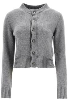 ami alexandre matiussi cashmere crewneck cardigan