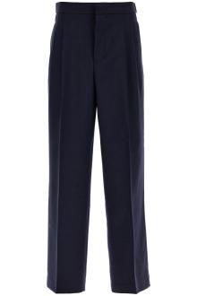 ami alexandre matiussi large fit wool gabardine trousers