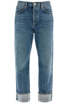 agolde ca straight low-waist jeans by fran