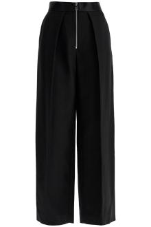 khaite marine pleated pants with